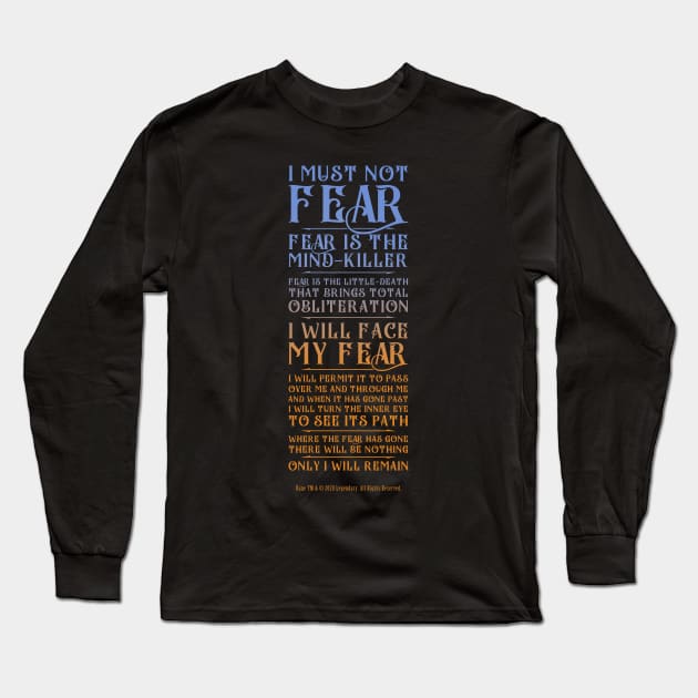 Litany Against Fear - Dune 2020 Long Sleeve T-Shirt by VanHand